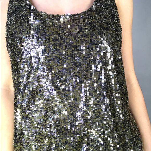 Haute Hippie Green Sequin Tank - Picture 8 of 9